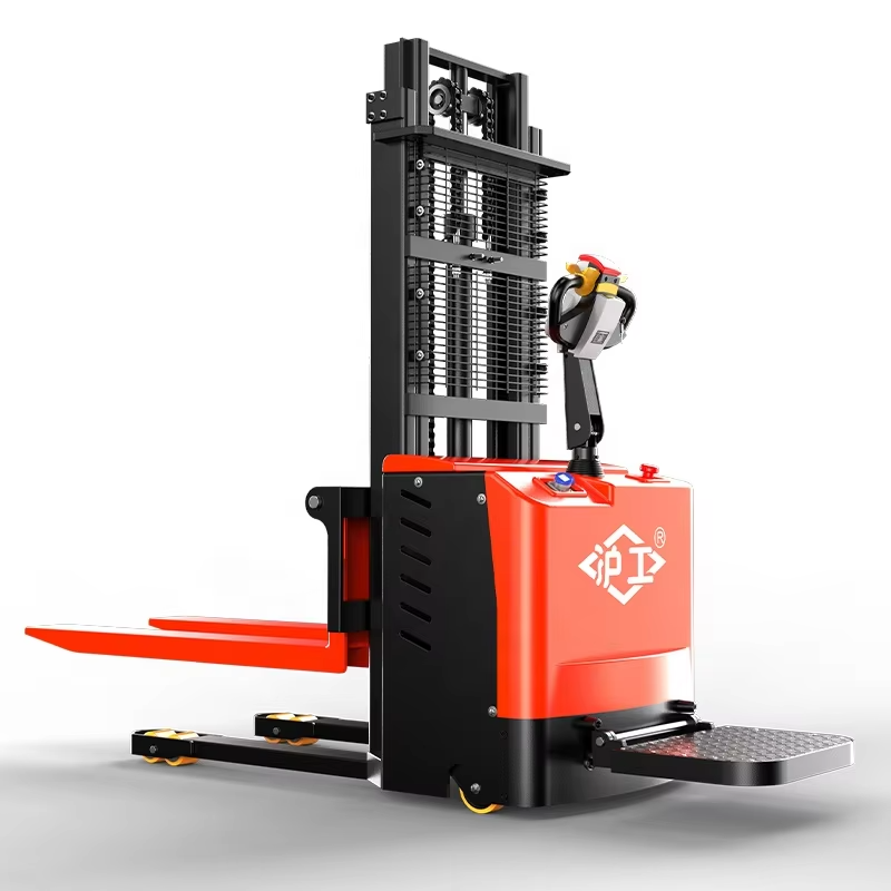 Stacker listrik sing dioperasikake stasiun
