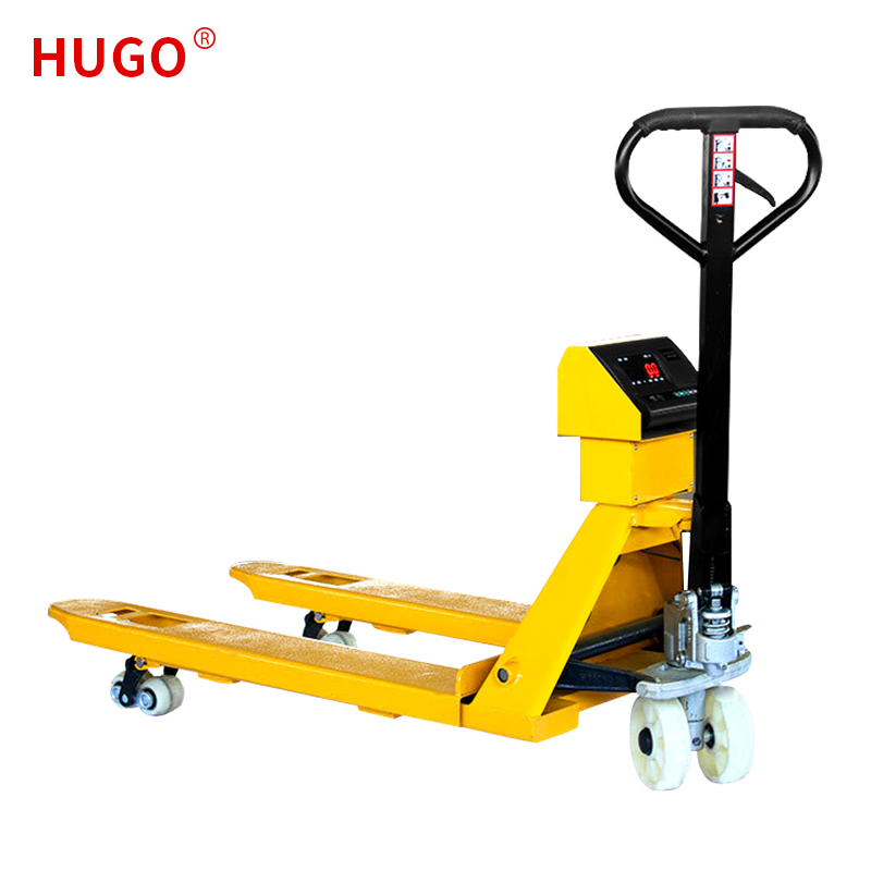 Hand Pallet Truck karo Timbangan Timbangan